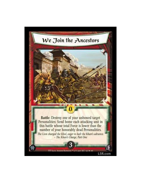 We Join the Ancestors  - Battle: Destroy one of your unbowed target Personalities: Send home each attacking unit in this battle 