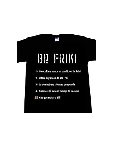 Camiseta Reglas Frikis (Black, Red)  - 