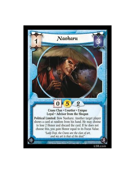 Naoharu FOIL  - Crane Clan · Courtier · Unique · Loyal · Advisor from the Shogun. Political Limited: Bow Naoharu: Another target