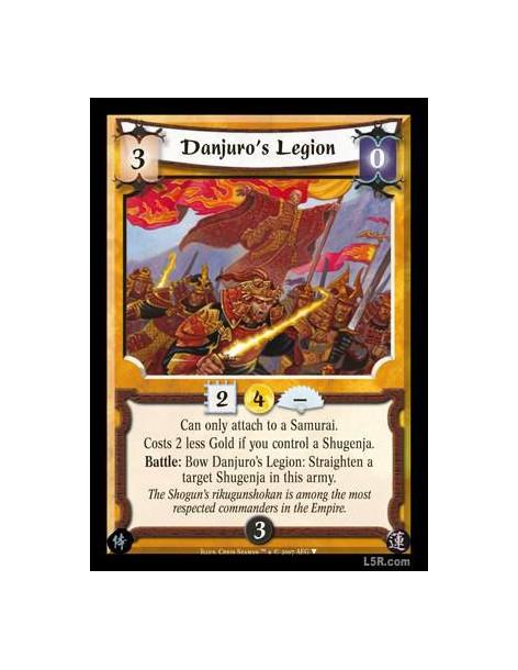 Danjuro's Legion  - Can only attach to a Samurai.  Costs 2 less Gold if you control a Shugenja.  Battle: Bow Danjuro's Legion: S