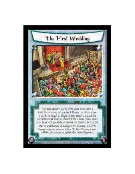 The First Wedding FOIL  - You may discard cards from your hand with a total Focus value of exactly 4. If you do, either draw 3 c