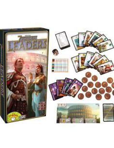 7 Wonders: Leaders  -         - Para 2-7 jugadores- 40 minutos de tiempo de juego- 7 Wonders, los líderes agregarán 40 nuevas ca