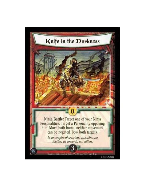 Knife in the Darkness FOIL  - Ninja Battle : Target one of your Ninja Personalities: Target a Personality opposing him. Move bot