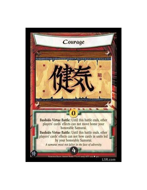 Courage FOIL  - Bushido Virtue Battle : Until this battle ends, other players' cards' effects can not move home your honorable S