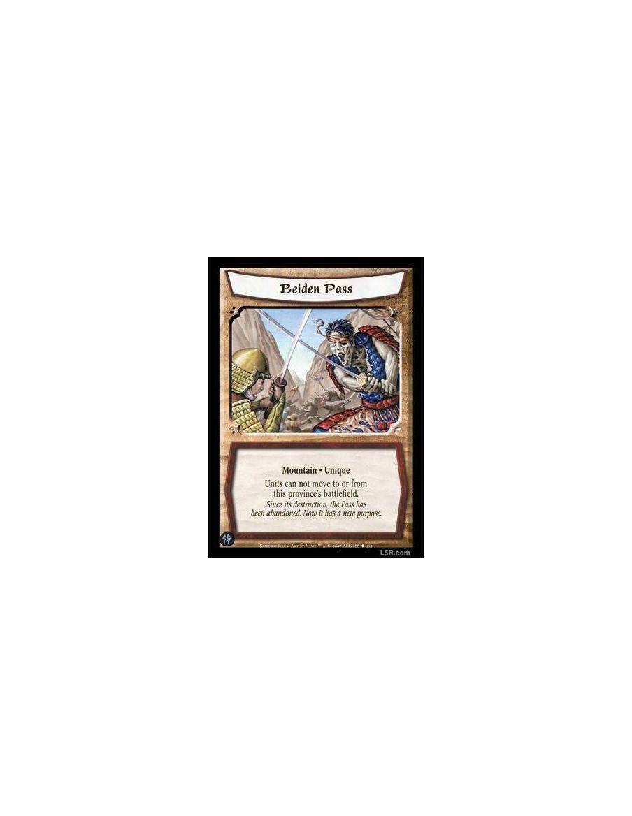 Beiden Pass FOIL  - Mountain · Unique Units can nor move to or from this province's battlefield