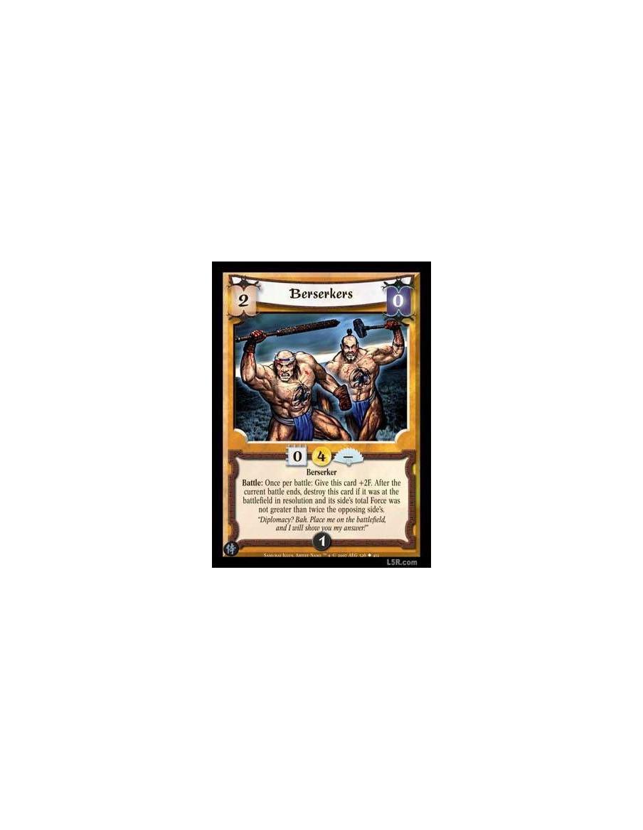 Berserkers FOIL  - Berserker Battle : Once per battle: Give this card +2F. After the current battle ends, destroy this card if i