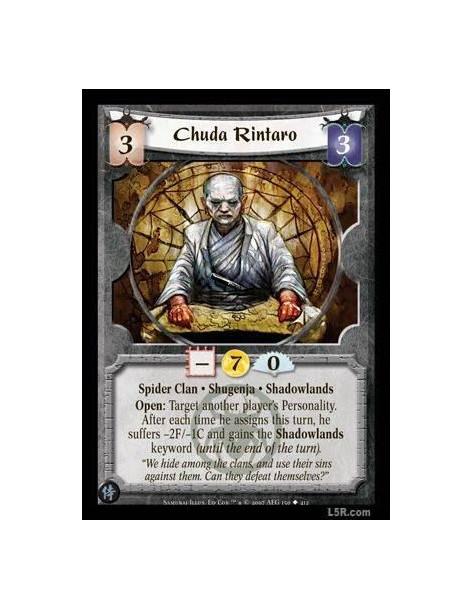 Chuda Rintaro FOIL  - Spider Clan · Shugenja · Shadowlands. Open: Target another player's Personality. After each time he assign