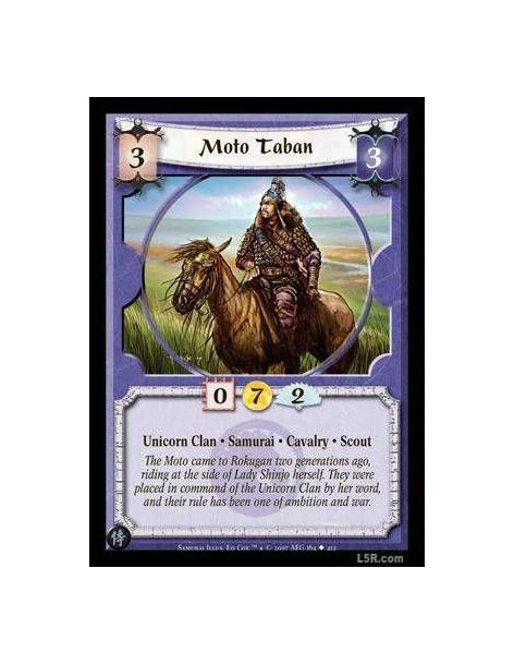 Moto Taban FOIL  - Unicorn Clan · Samurai · Cavalry · Scout