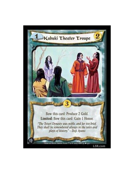 Kabuki Theather Troupe  - Bow this card: Produce 2 Gold. Limited: Bow this card: Gain 1 Honor.