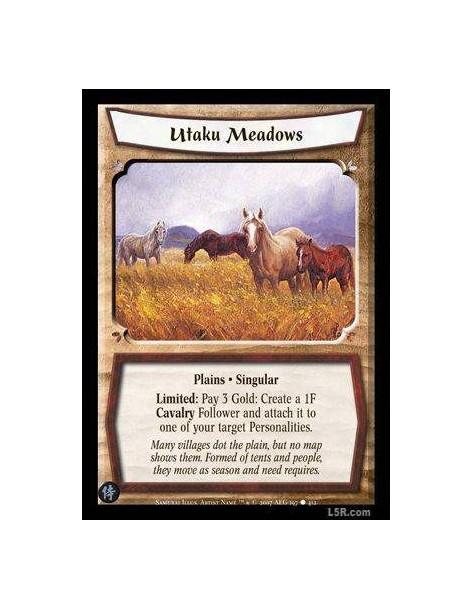 Utaku Meadows  - Plains · Singular Limited: Pay 3 gold: Create a 1F Cavalry Follower and attach it to one of your target Persona