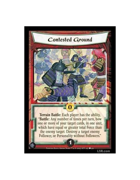 Contested Ground  - Terrain Battle : Each player has the ability, " Battle : Any number of times per turn, bow one or more of yo