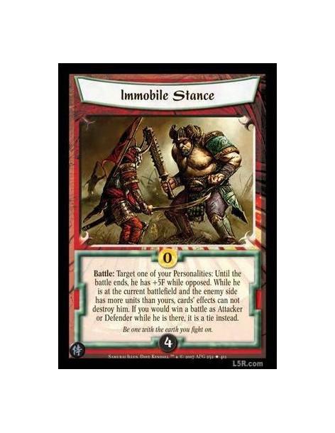 Immobile Stance  - Battle : Target one of your Personalities: Until the battle ends, he has +5F while opposed. While he is at th