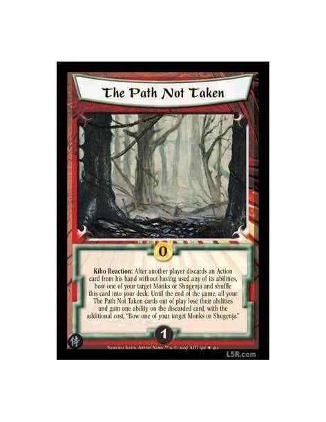 The Path not Taken  - Kiho Reaction : After another player discards an Action card from his hand without having used any of its
