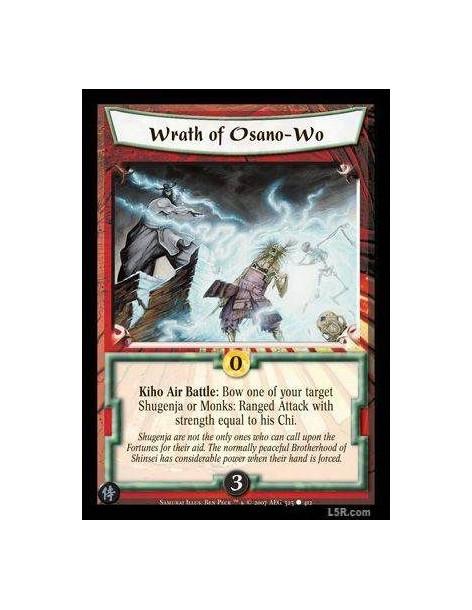 Wrath of Osano-Wo  - Kiho Air Battle: Bow one of your target Shugenja or Monks: Ranged Attack with strength equal to his Chi.