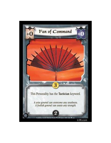 Fan of Command  - This Personality has the Tactician trait.