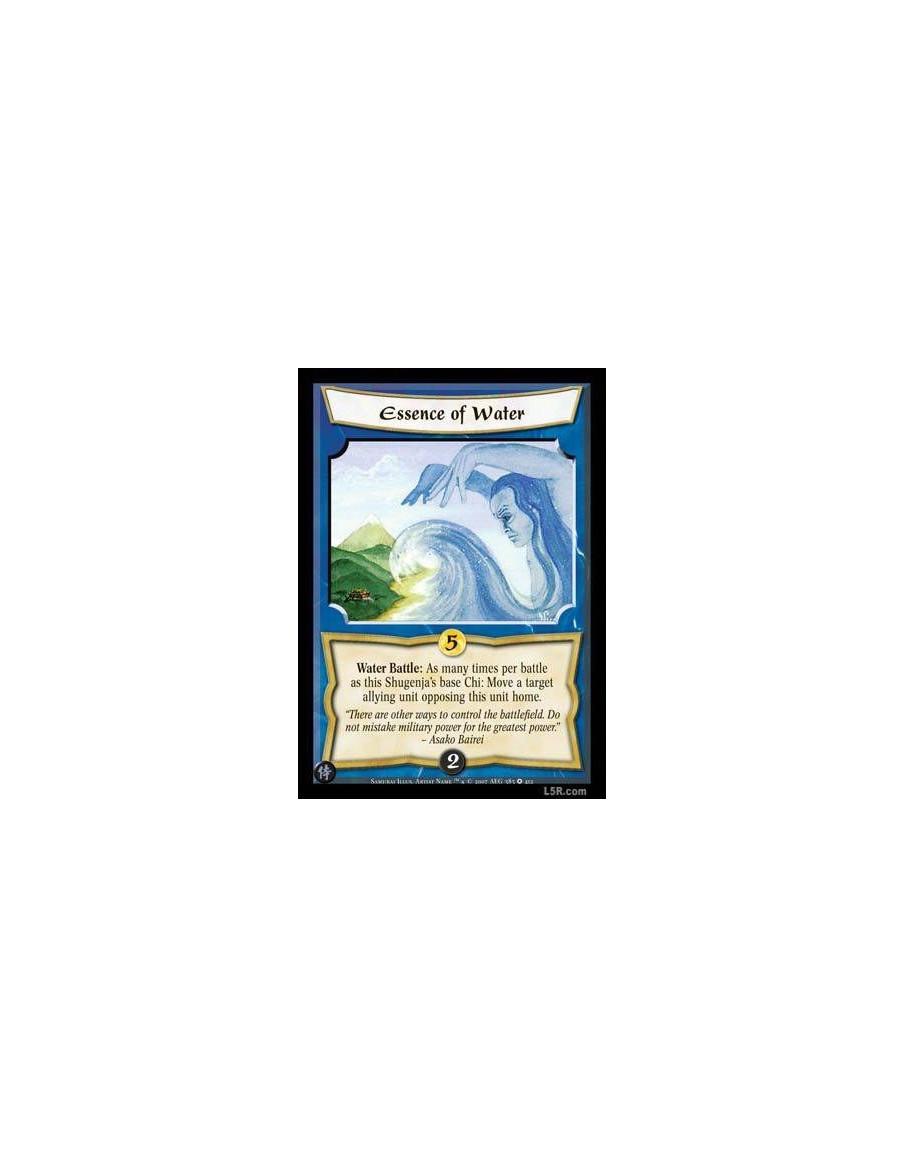 Essence of Water  - Water Battle : As many times per battle as this Shugenja's base Chi: Move a target allying unit opposing thi
