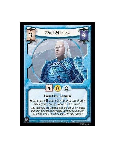 Doji Sesshu FOIL  - Crane Clan · Samurai. Sesshu has +2F and +2PH while your Family Honor is 21 or more