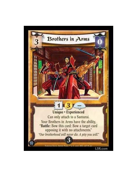 Brothers in Arms Exp FOIL  - Unique · Experienced Can only attach to a Samurai. Your Brothers in Arms have the ability, " Battle