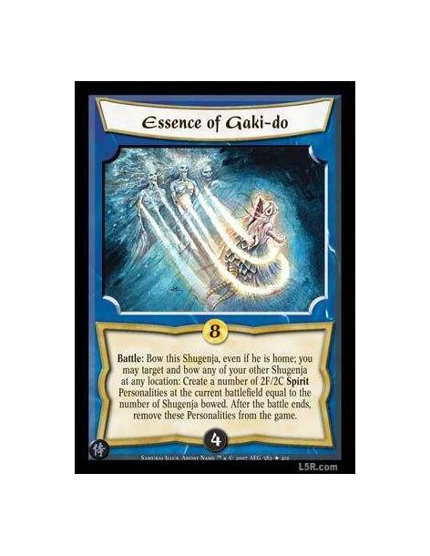 Essence of Gaki-do FOIL  - Battle: Bow this Shugenja, even if he is home, you may target and bow any of your other Shugenja  at 