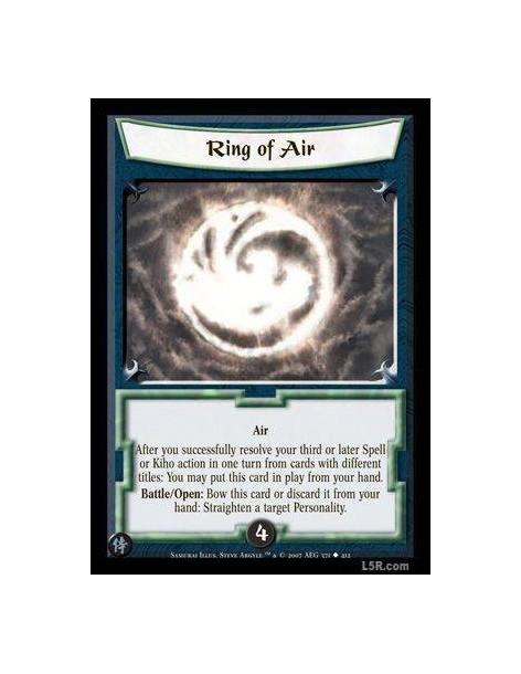 Ring of Air FOIL  - Air  After you successfully resolve your third or later Spell or Kiho action in one trn from cards with diff