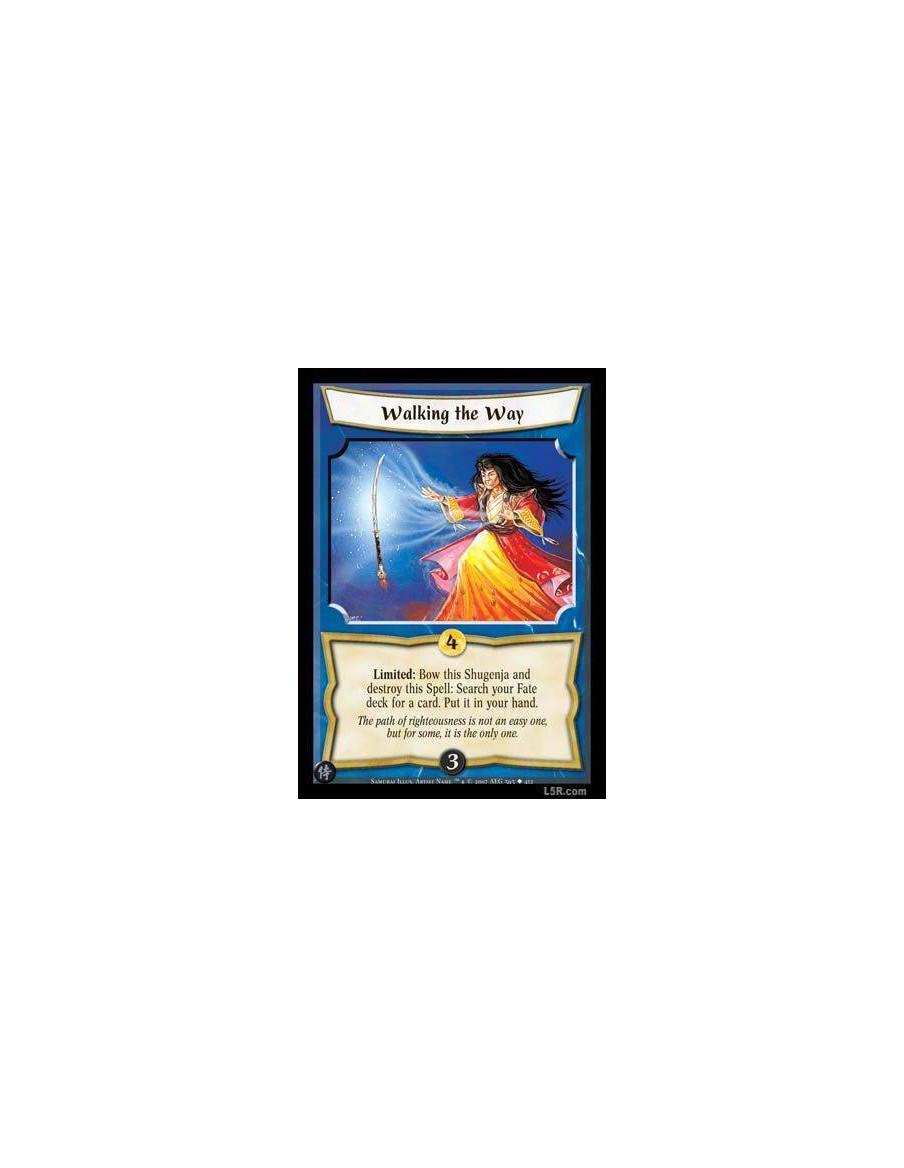 Walking the Way FOIL  - Limited: Bow this Shugenja and destroy this card: Search your Fate deck for a card. Put it in your hand.