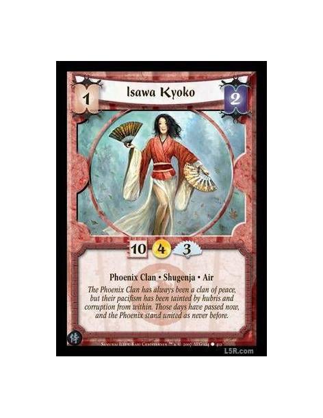 Isawa Kyoko FOIL  - Phoenix Clan · Shugenja · Air.
