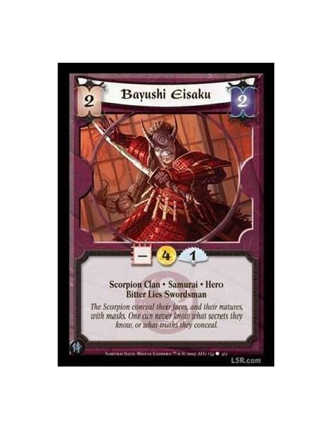 Bayushi Eisaku FOIL  - Scorpion Clan · Samurai · Hero ? Bitter Lies Swordsman.