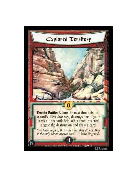 Explored Territory FOIL  - Terrain Battle : Before the next time this turn a card's effect (not cost) destroys one of your cards