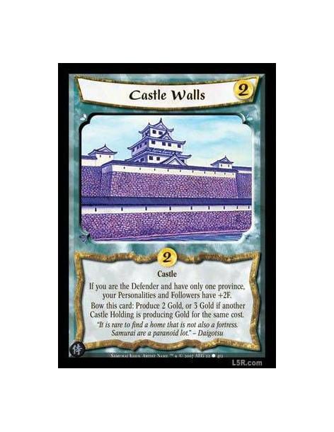 Castle Walls (Formato Celestial)  - Castle If you are the Defender and have only one Province your Personalities and Followers h