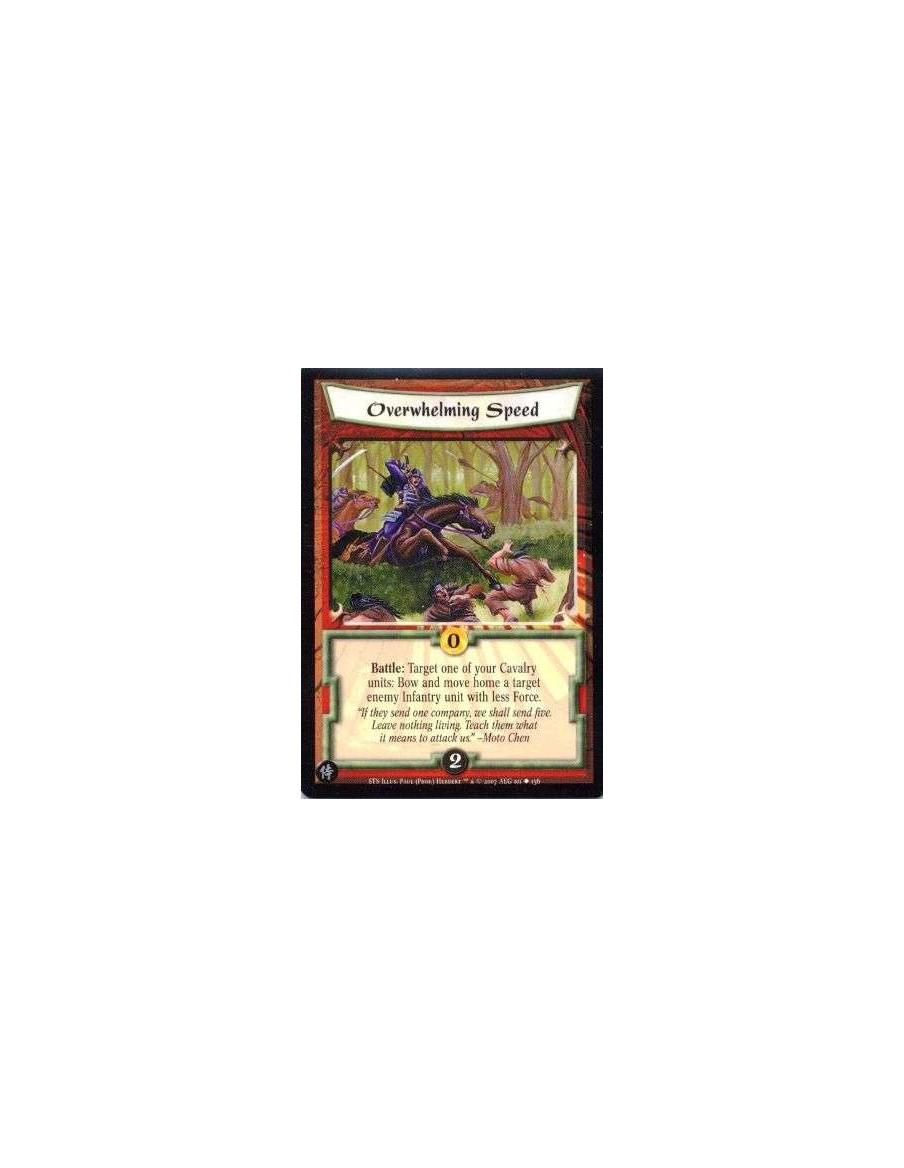 Overwhelming Speed  - Battle: Target one of your Cavalry units: Bow and move home a target Infantry unit with less Force.