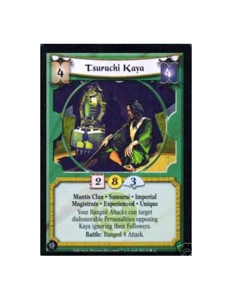 Tsuruchi Kaya Exp  - Mantis Clan • Samurai • Magistrate Imperial • Experienced • Unique Your Ranged Attacks can target dishonora