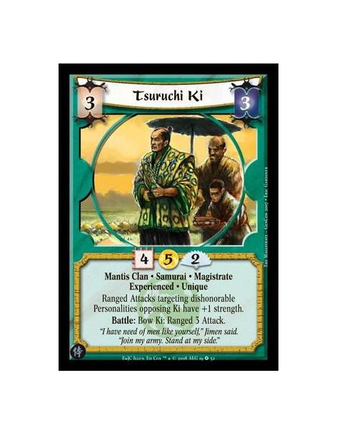 Tsuruchi Ki Exp  - Mantis Clan • Samurai • Magistrate Experienced • Unique Ranged Attacks targeting dishonorable Personalities o