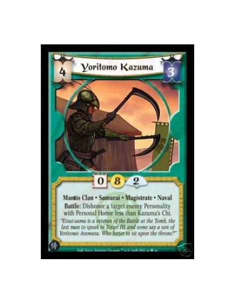 Yoritomo Kazuma  - Mantis Clan • Samurai • Magistrate • Naval Battle: Dishonor a target enemy Personality with Personal Honor le