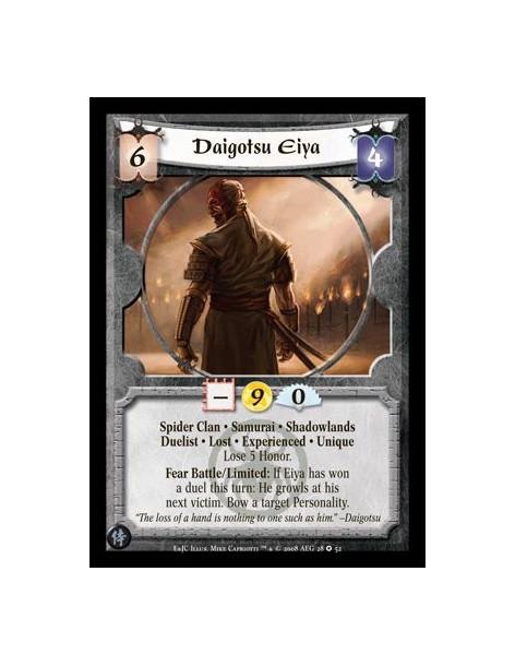 Daigotsu Eiya Exp  - Spider Clan • Samurai • Shadowlands Duelist • Lost • Experienced • Unique Lose 5 Honor. Fear Battle/Limited