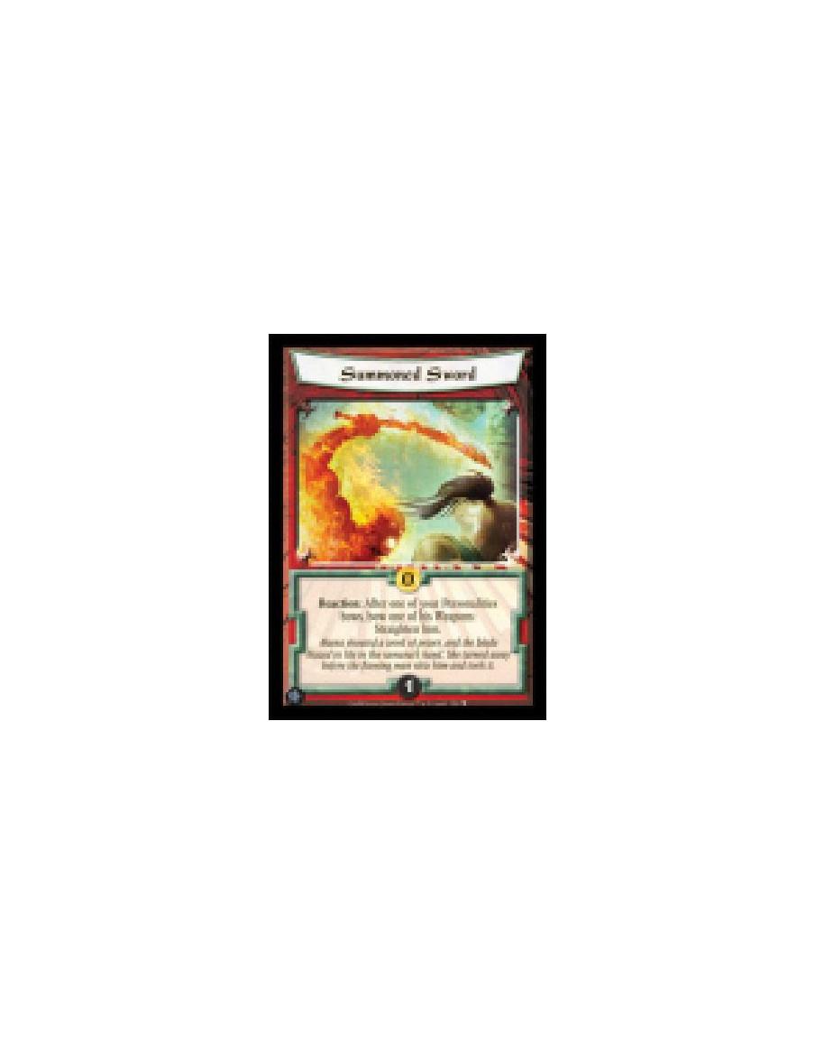 Summoned Sword  - Reaction: After one of your Personalities bows, bow one of his Weapons: Straighten him.
