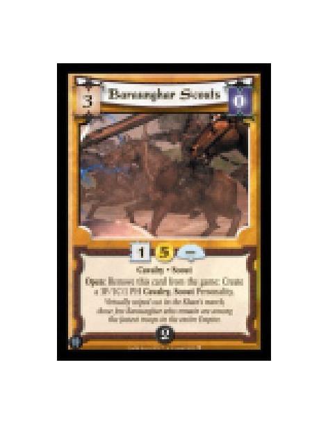Baraunghar Scouts  - Cavalry • Scout  Open: Remove this card from the game: Create a 3F/1C/1PH Cavalry, Scout Personality.