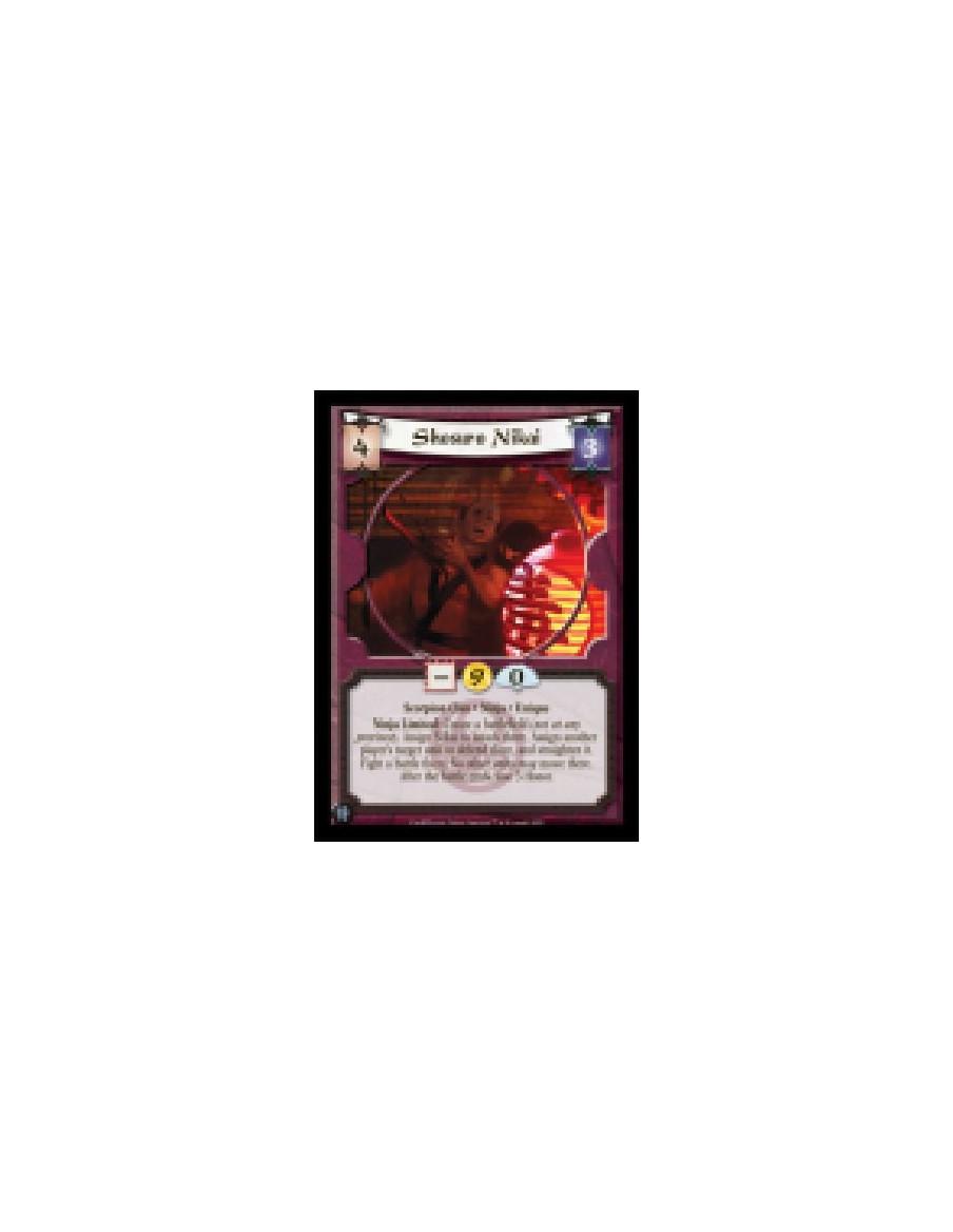Shosuro Nikai  - Scorpion Clan • Ninja • Unique  Ninja Limited: Create a battlefield (not at any province). Assign Nikai to atta