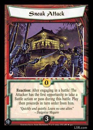 Sneak Attack Foil (Spanish) DETERIORATION CORNER RIGHT