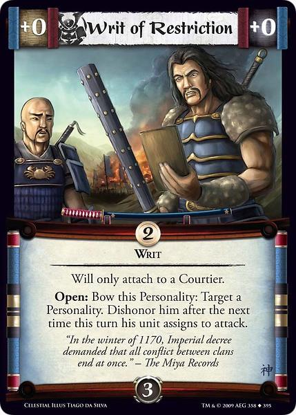 Writ of Restriction