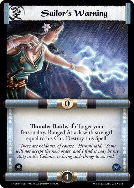 Sailor's Warning FOIL