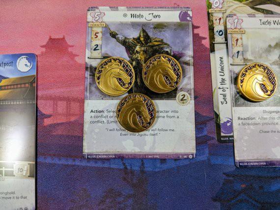 Tokens de Lujo. Clan Unicornio.  Pack de 10 Tokens.