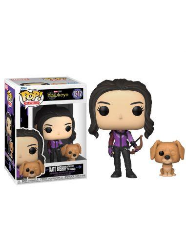 Funko Pop Kate Bishop con Lucky el Pizza Perro. Hawkeye Marvel
