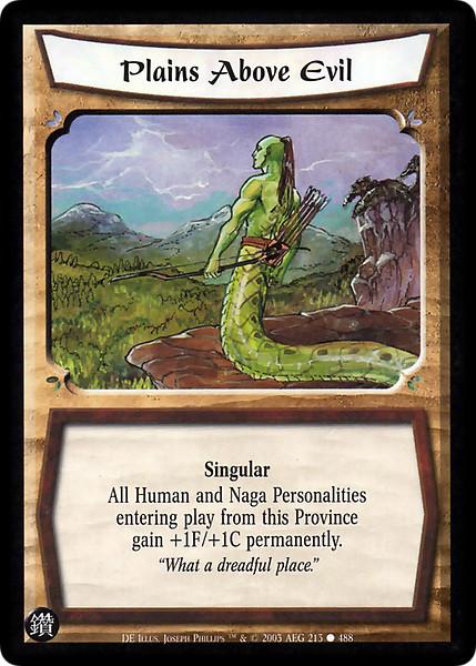 Plains ABOVE EVIL (Spanish)