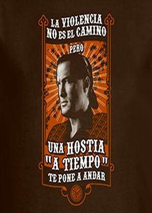 Camiseta Hostia a Tiempo (Marrón o Azul)