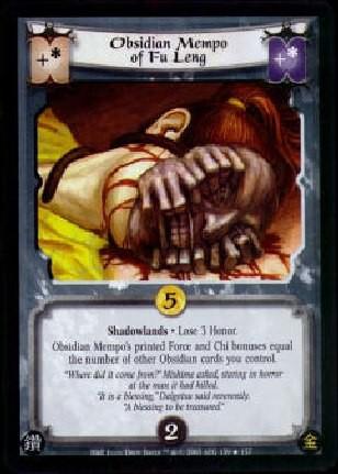 Obsidian Mempo of Fu Leng