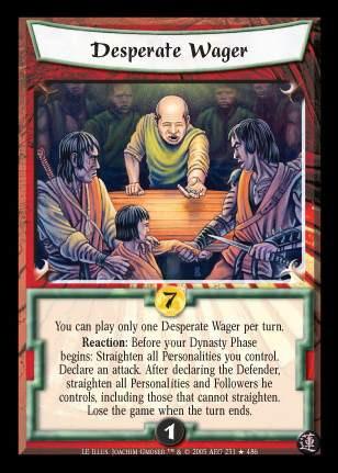 Desperate Wager FOIL